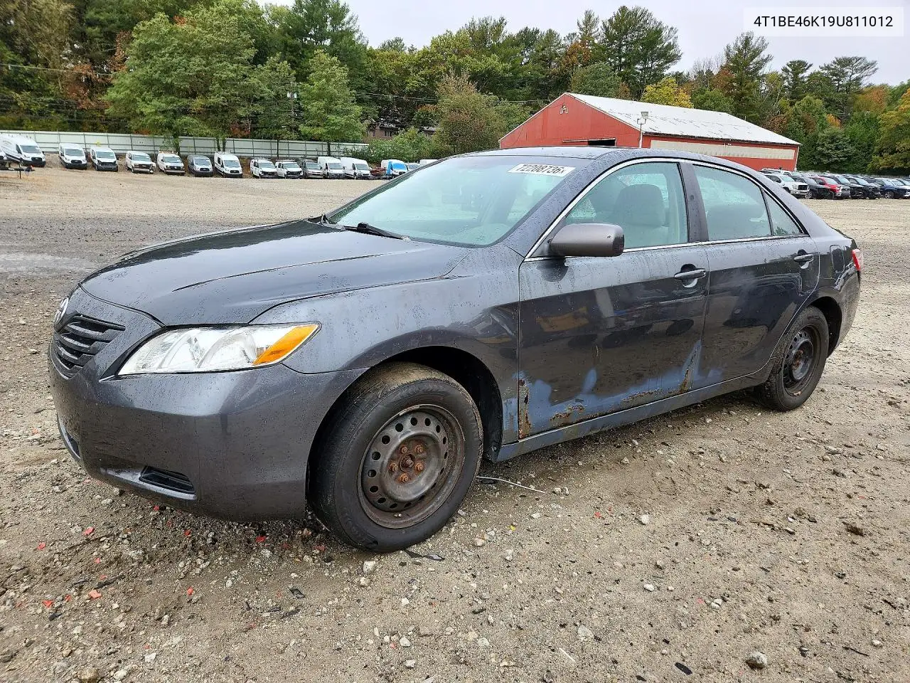 TOYOTA CAMRY 2009, VIN 4T1BE46K19U811012