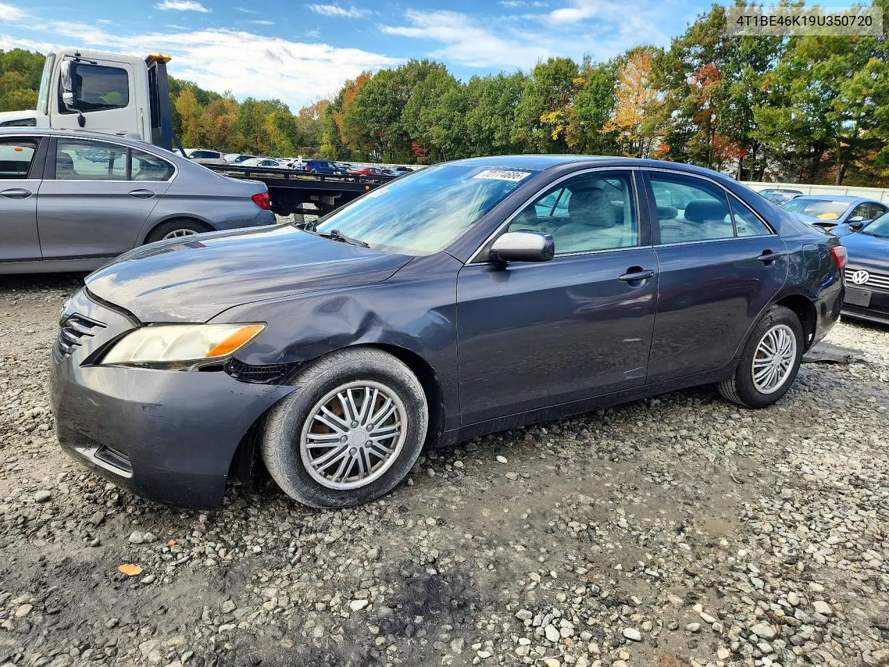 TOYOTA CAMRY 2009, VIN 4T1BE46K19U350720