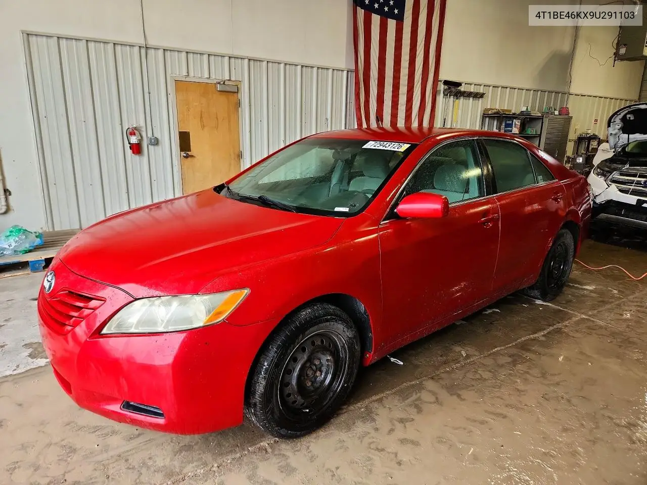 TOYOTA CAMRY 2009, VIN 4T1BE46KX9U291103