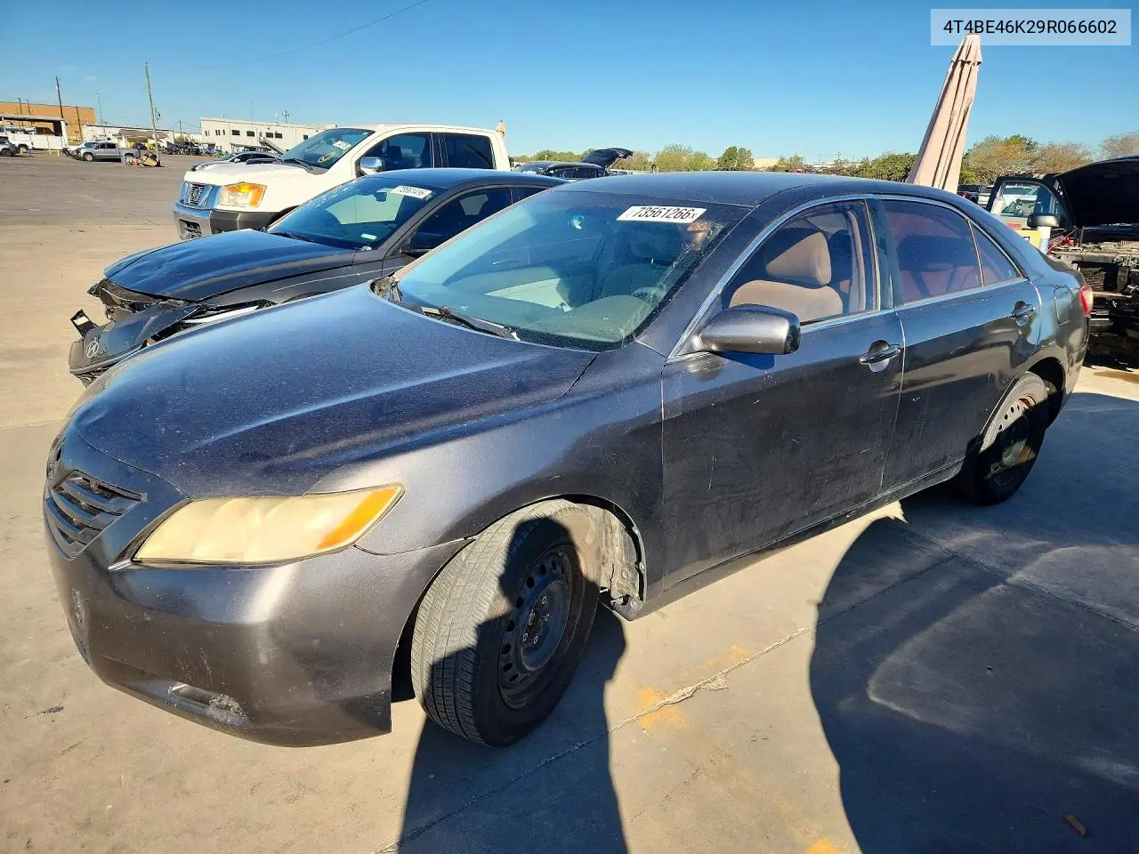 TOYOTA CAMRY 2009, VIN 4T4BE46K29R066602