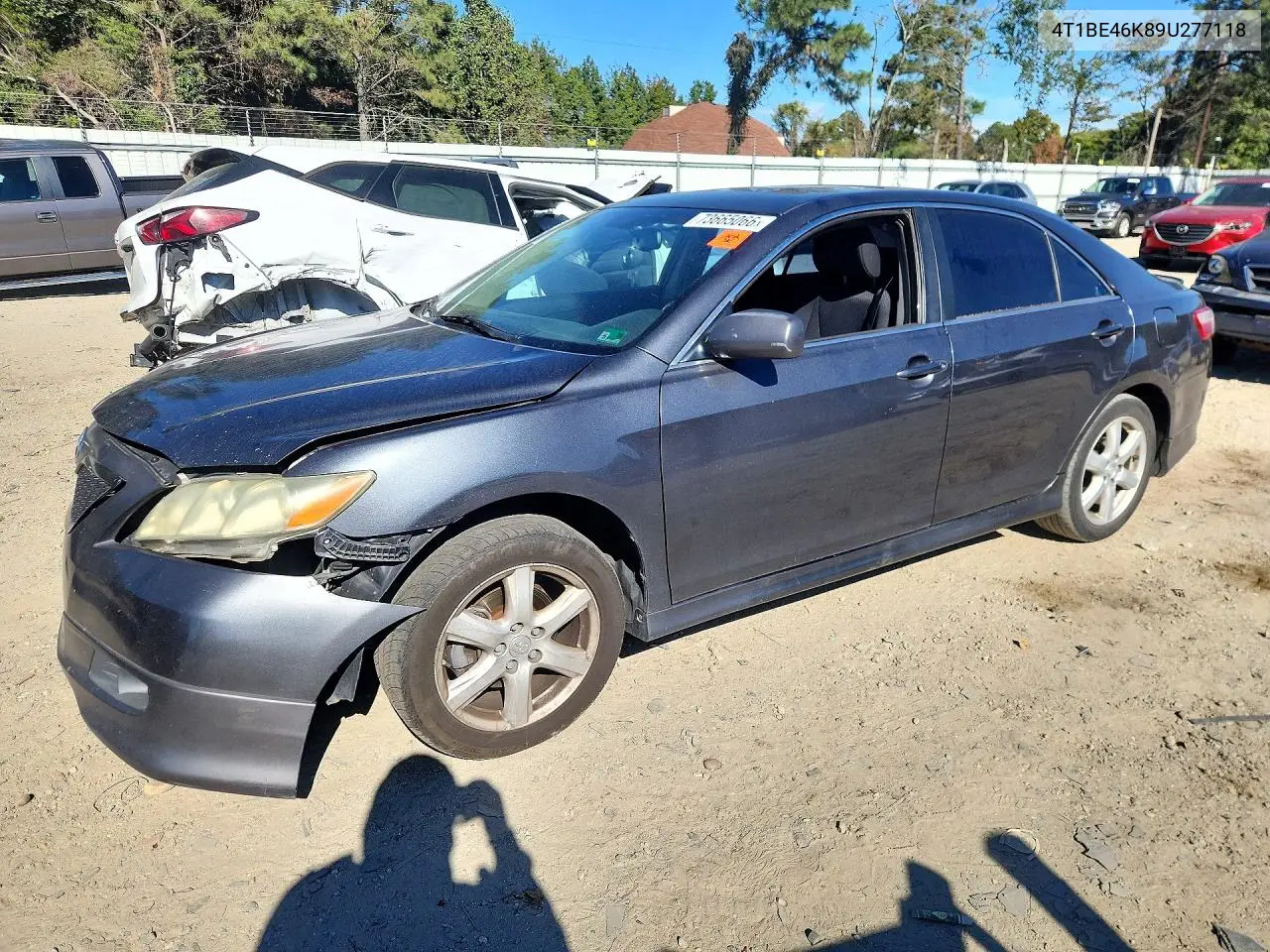TOYOTA CAMRY 2009, VIN 4T1BE46K89U277118