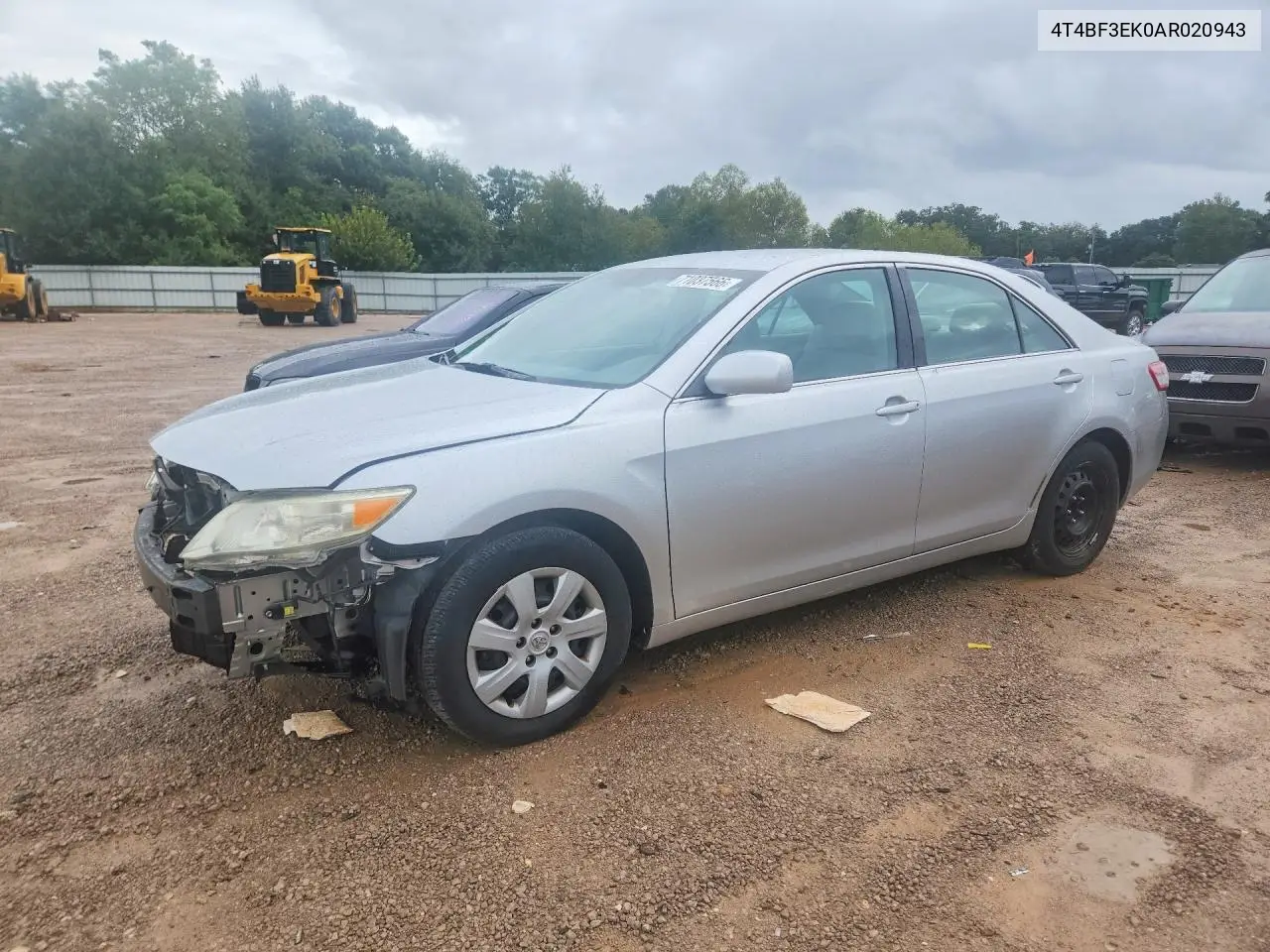 TOYOTA CAMRY 2010, VIN 4T4BF3EK0AR020943
