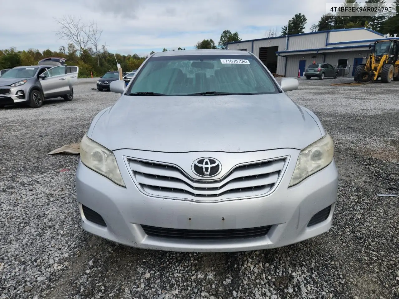 2010 TOYOTA CAMRY VIN 4T4BF3EK9AR024795 — фото 5