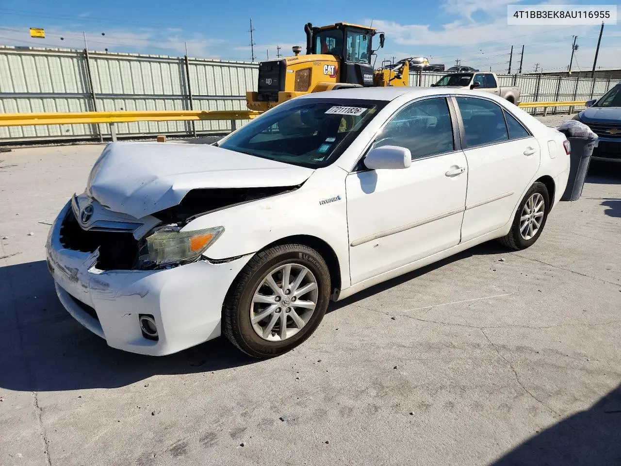 TOYOTA CAMRY 2010, VIN 4T1BB3EK8AU116955