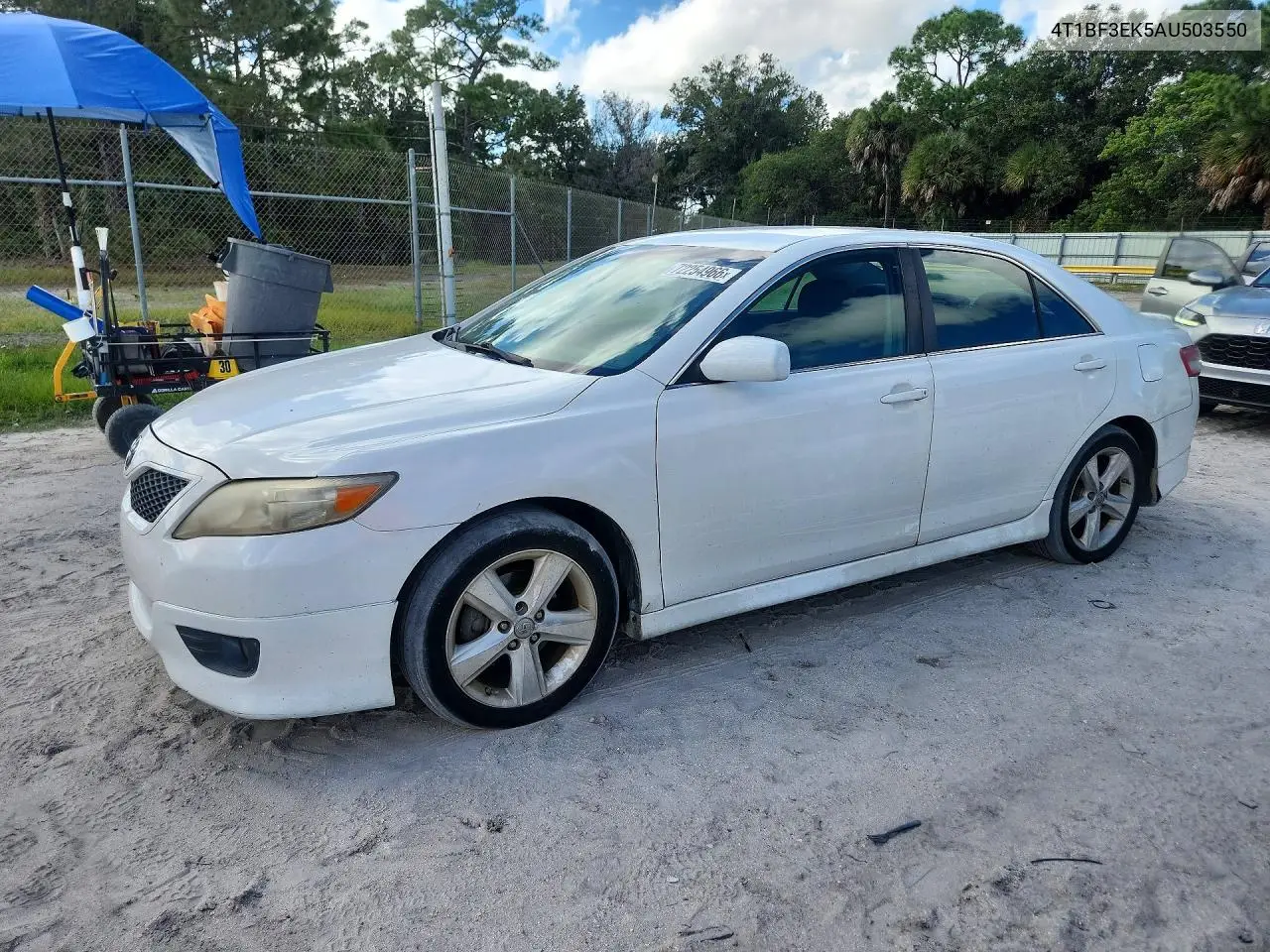 TOYOTA CAMRY 2010, VIN 4T1BF3EK5AU503550