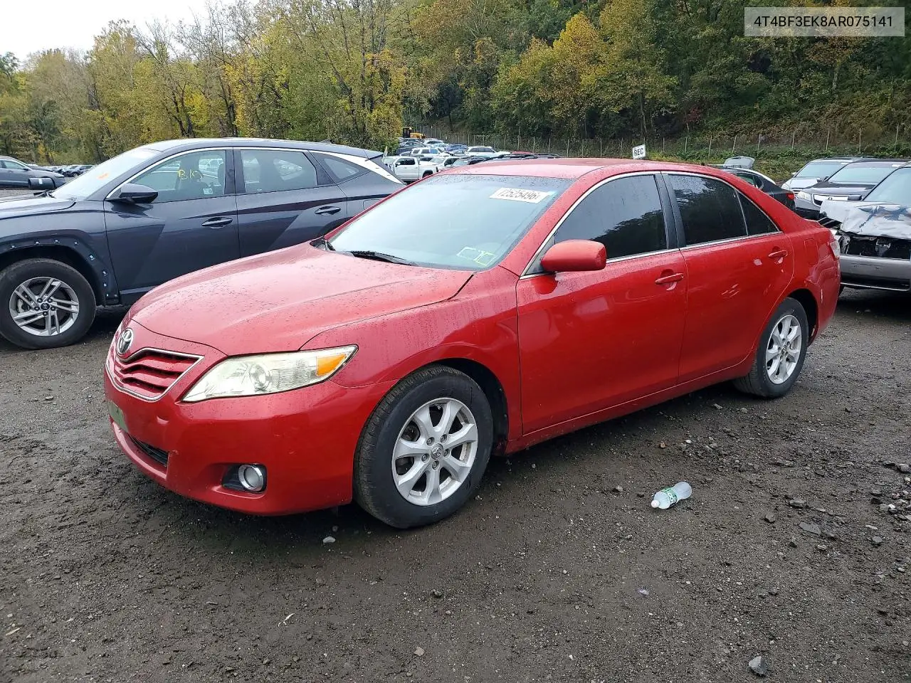 TOYOTA CAMRY 2010, VIN 4T4BF3EK8AR075141