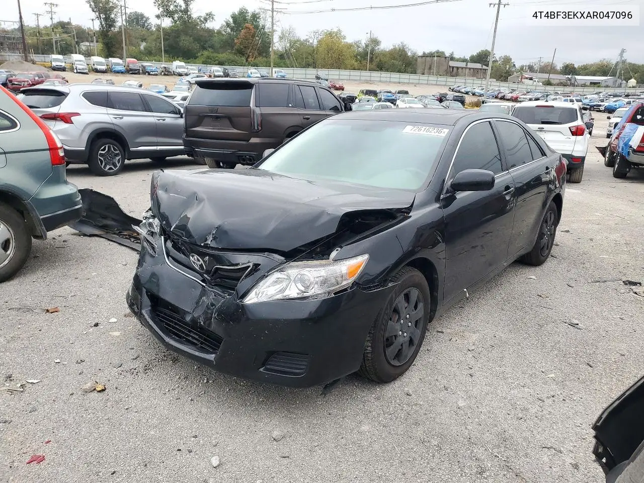 TOYOTA CAMRY 2010, VIN 4T4BF3EKXAR047096