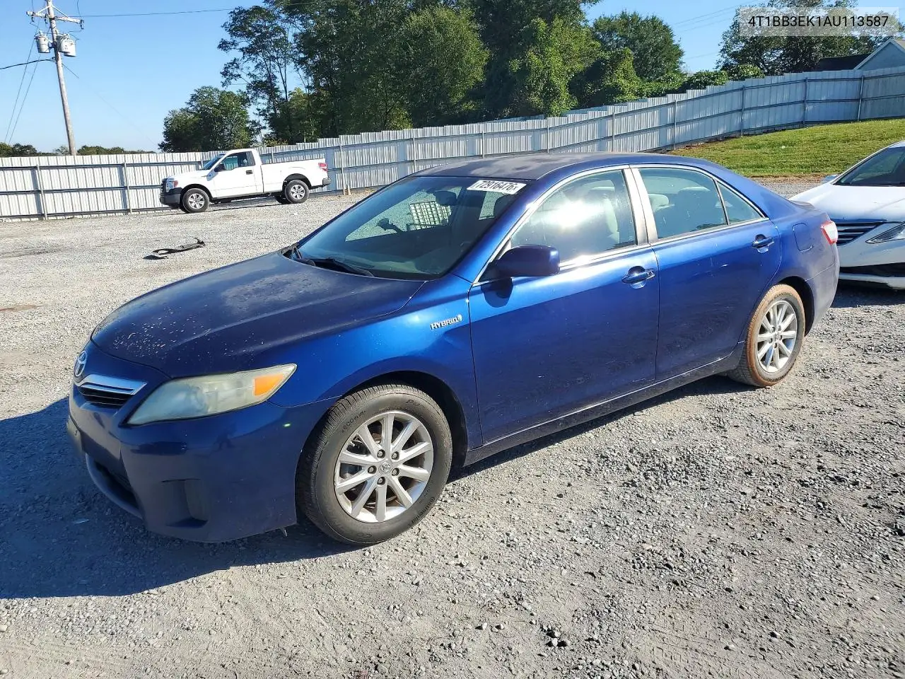 TOYOTA CAMRY 2010, VIN 4T1BB3EK1AU113587