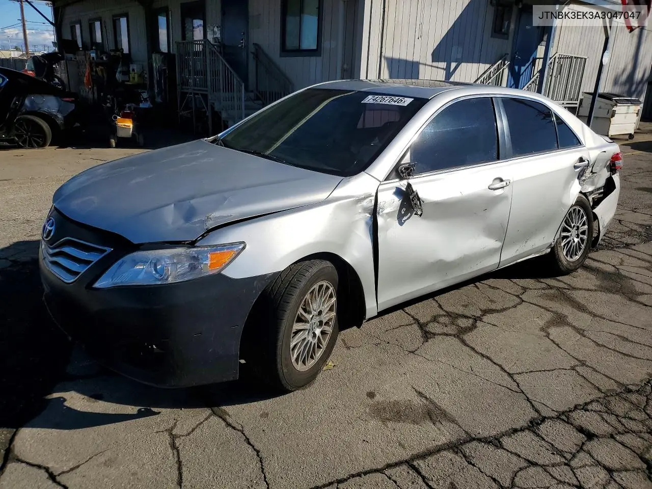 TOYOTA CAMRY 2010, VIN JTNBK3EK3A3047047