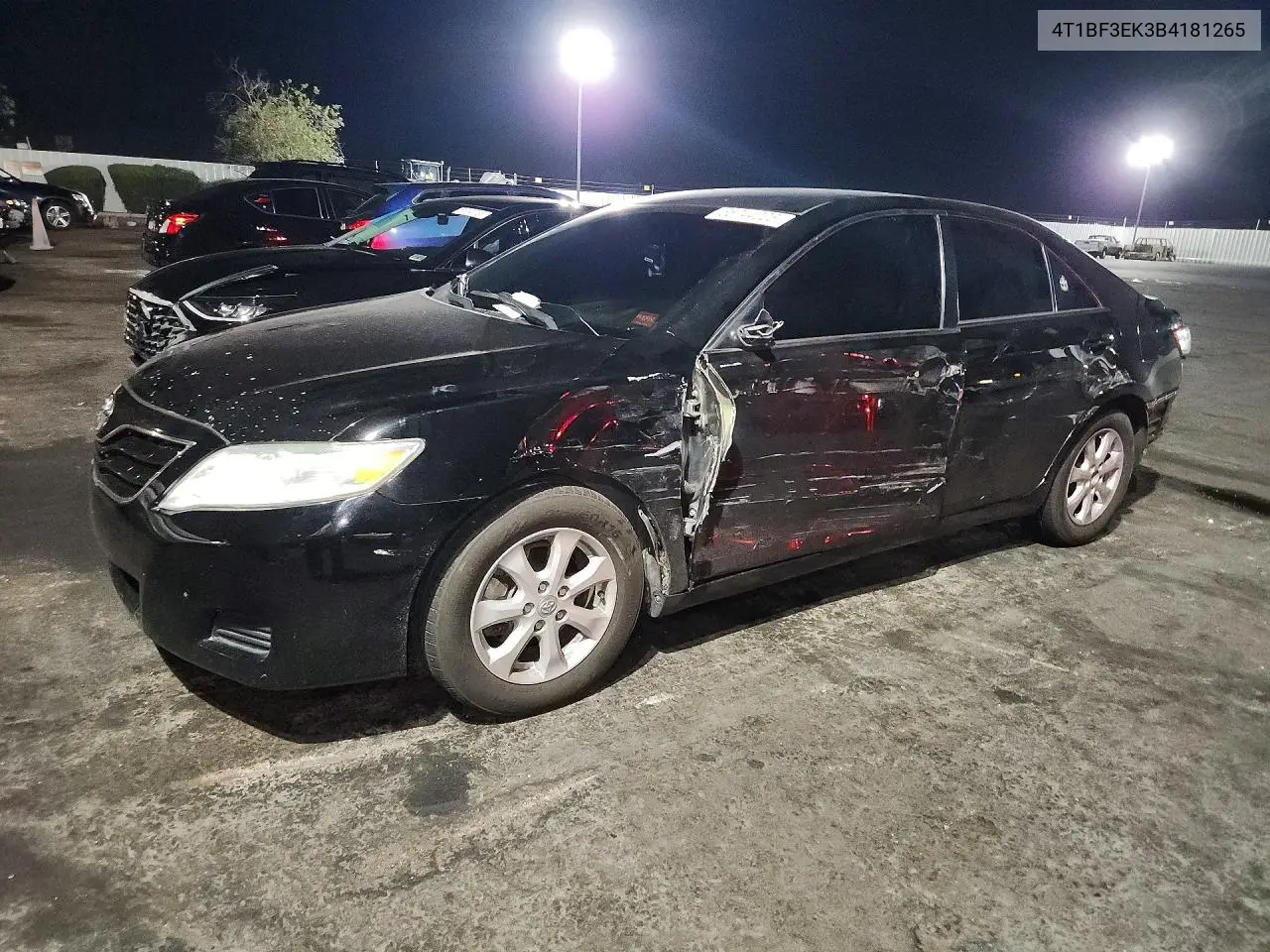 TOYOTA CAMRY 2011, VIN 4T1BF3EK3BU181265