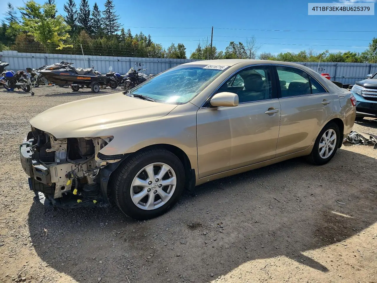 TOYOTA CAMRY 2011, VIN 4T1BF3EK4BU625379