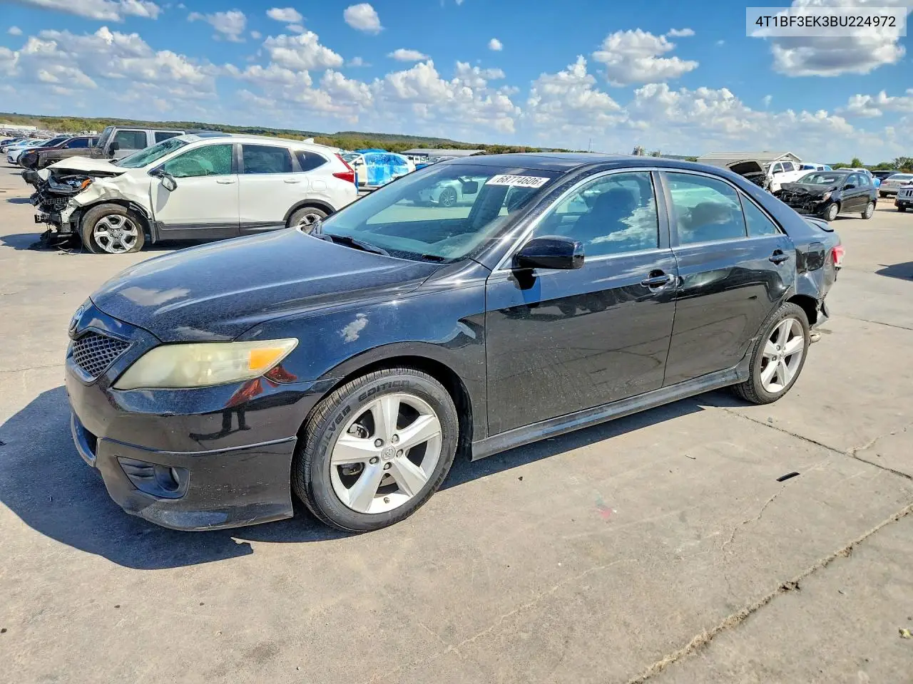 TOYOTA CAMRY 2011, VIN 4T1BF3EK3BU224972