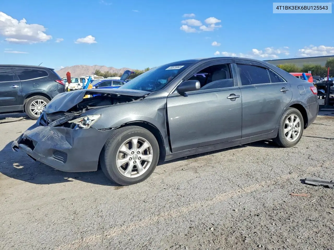 TOYOTA CAMRY 2011, VIN 4T1BK3EK6BU125543