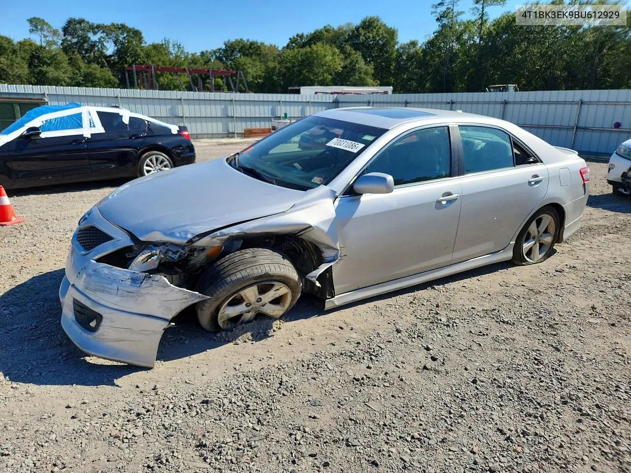 TOYOTA CAMRY 2011, VIN 4T1BK3EK9BU612929