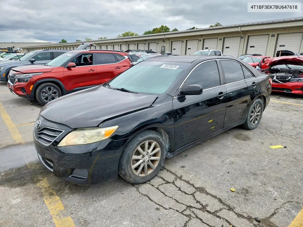 TOYOTA CAMRY 2011, VIN 4T1BF3EK7BU647618
