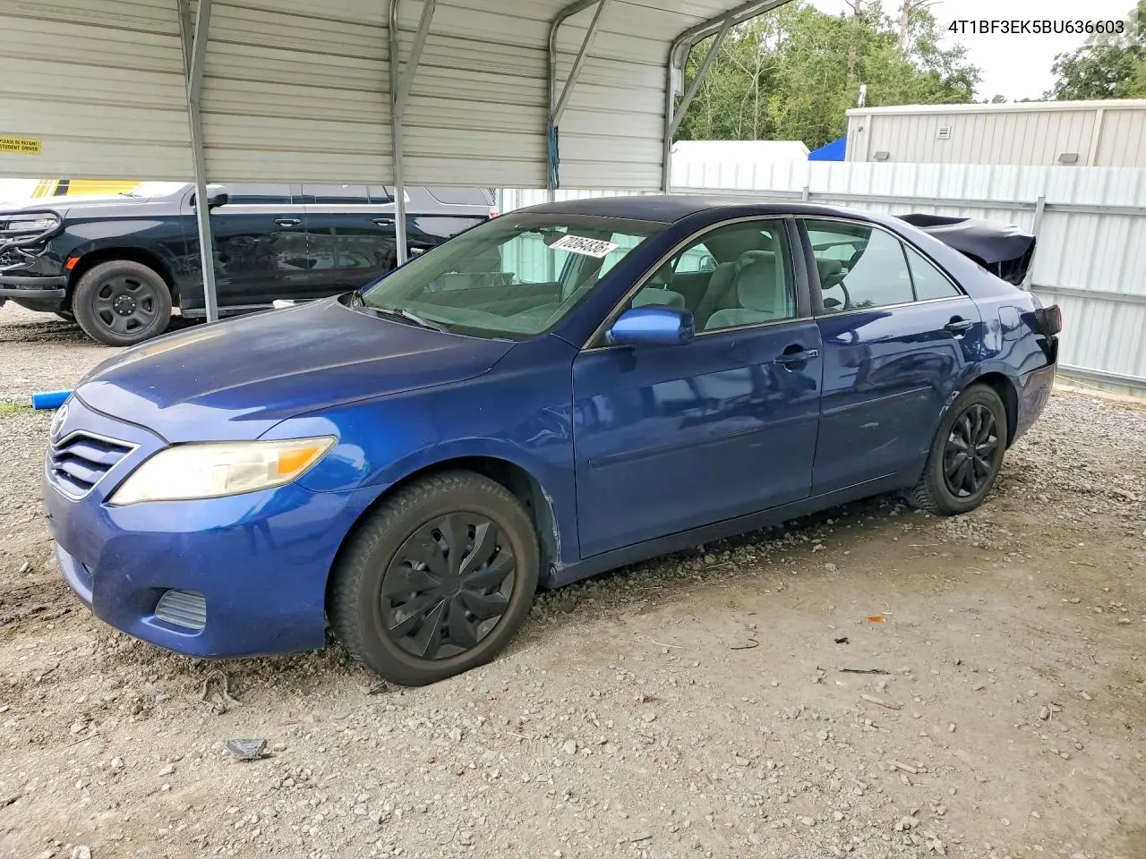 TOYOTA CAMRY 2011, VIN 4T1BF3EK5BU636603