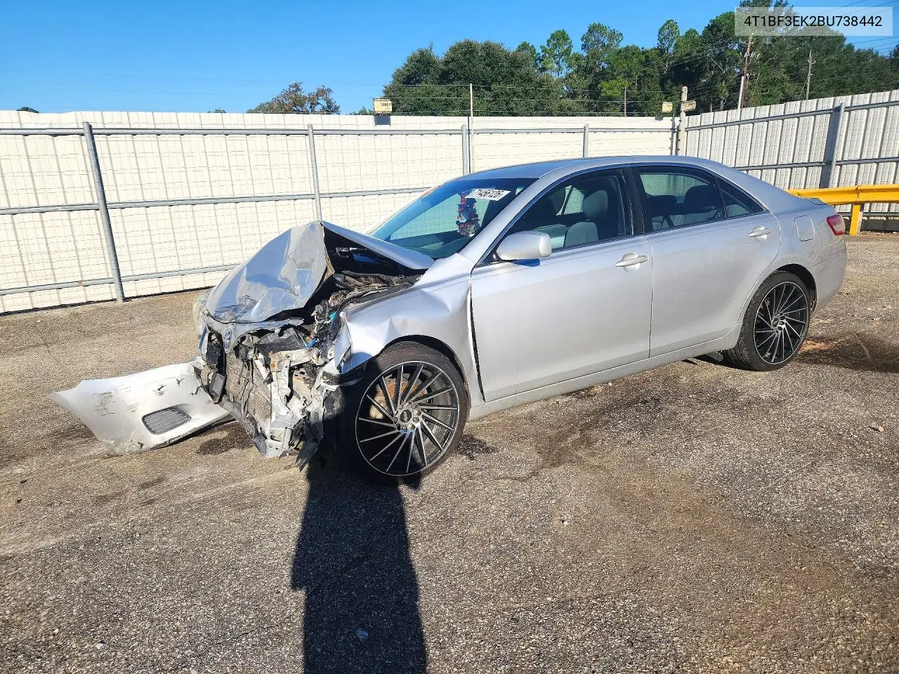 TOYOTA CAMRY 2011, VIN 4T1BF3EK2BU738442