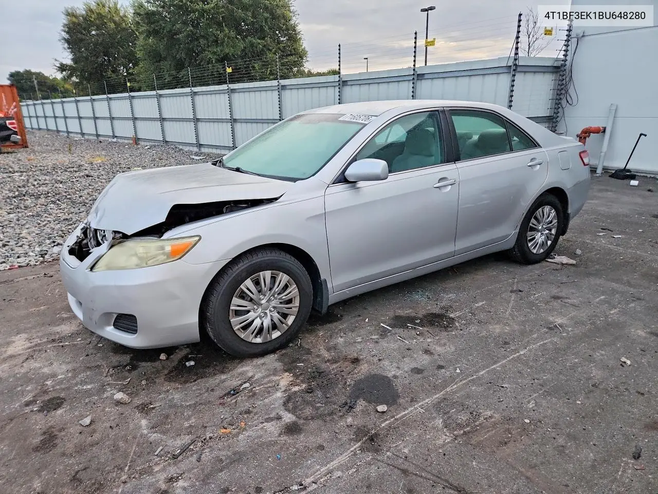 TOYOTA CAMRY 2011, VIN 4T1BF3EK1BU648280