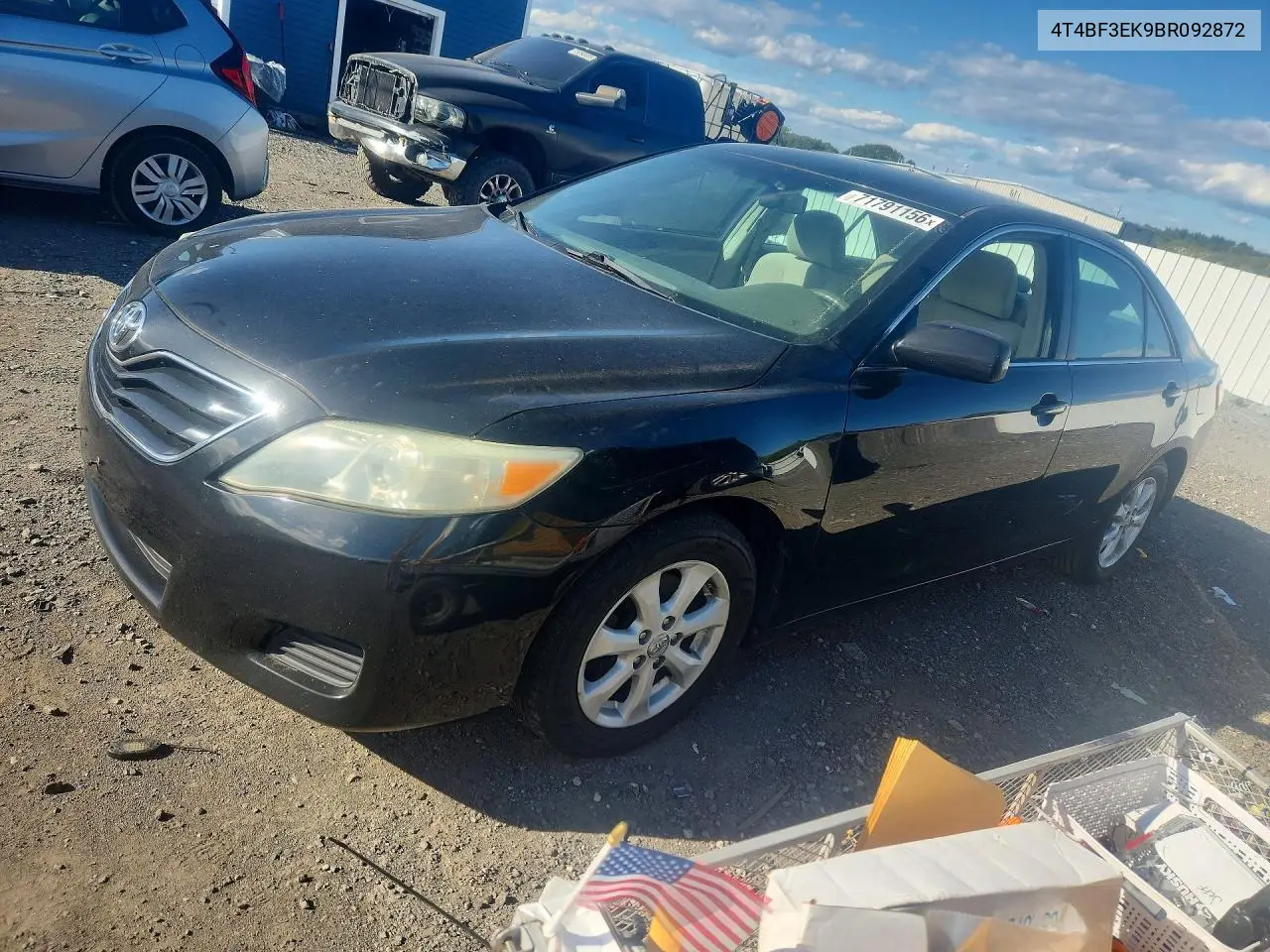 TOYOTA CAMRY 2011, VIN 4T4BF3EK9BR092872