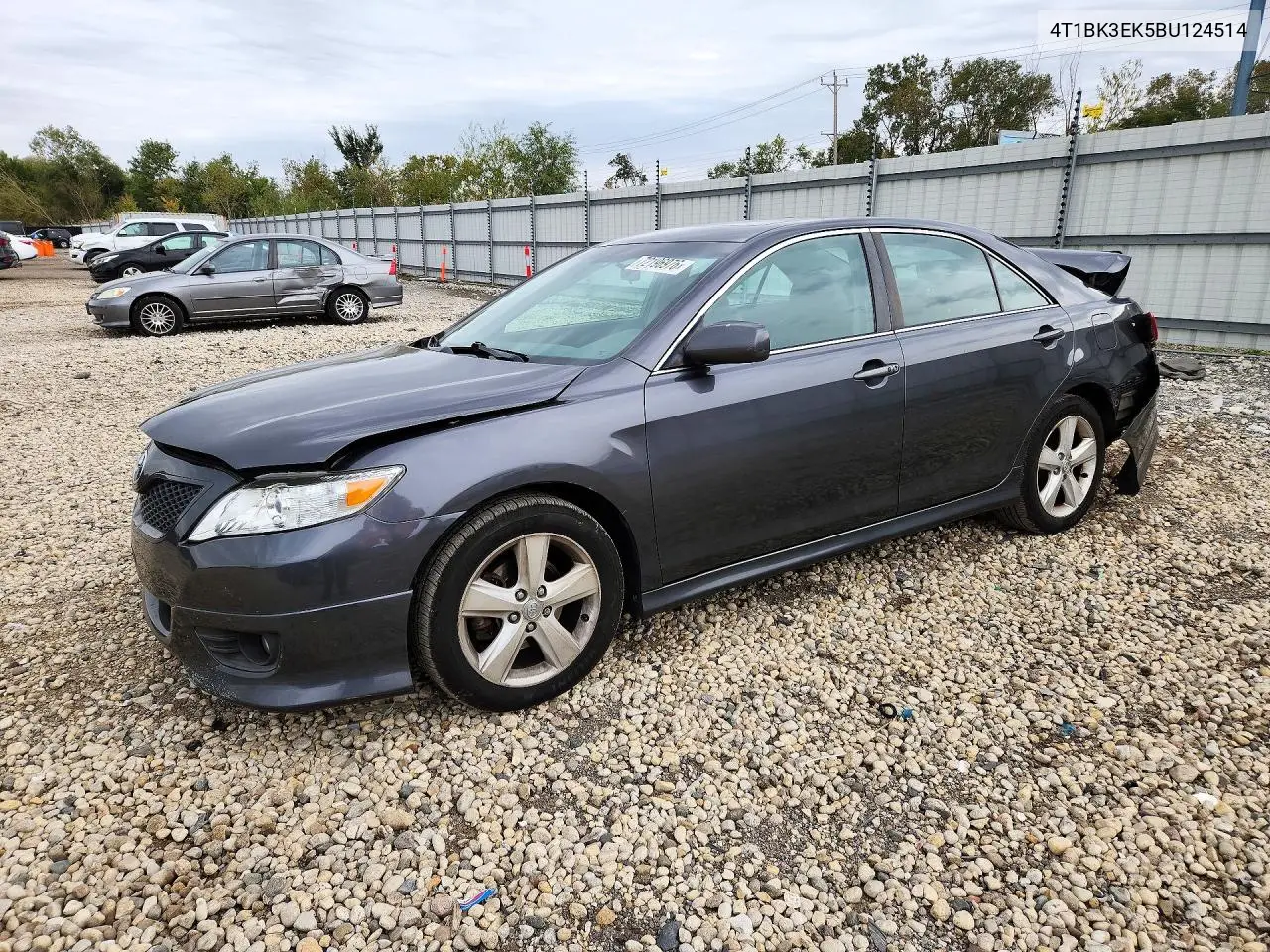 TOYOTA CAMRY 2011, VIN 4T1BK3EK5BU124514