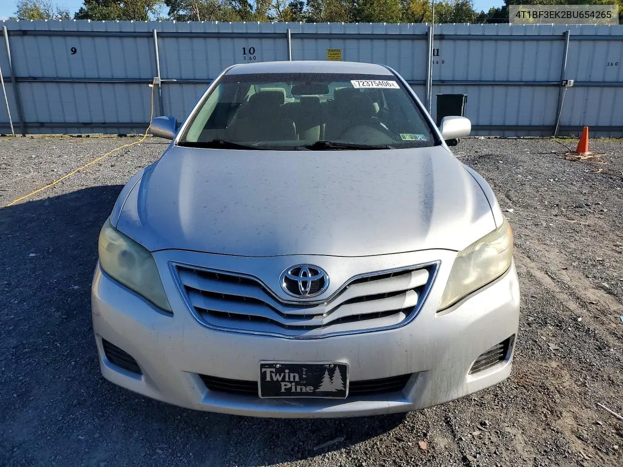 2011 TOYOTA CAMRY VIN 4T1BF3EK2BU654265 — фото 5