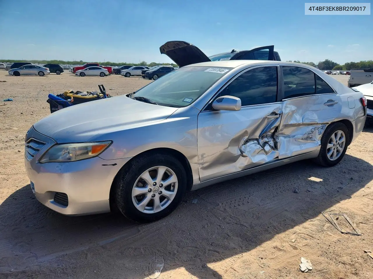 TOYOTA CAMRY 2011, VIN 4T4BF3EK8BR209017