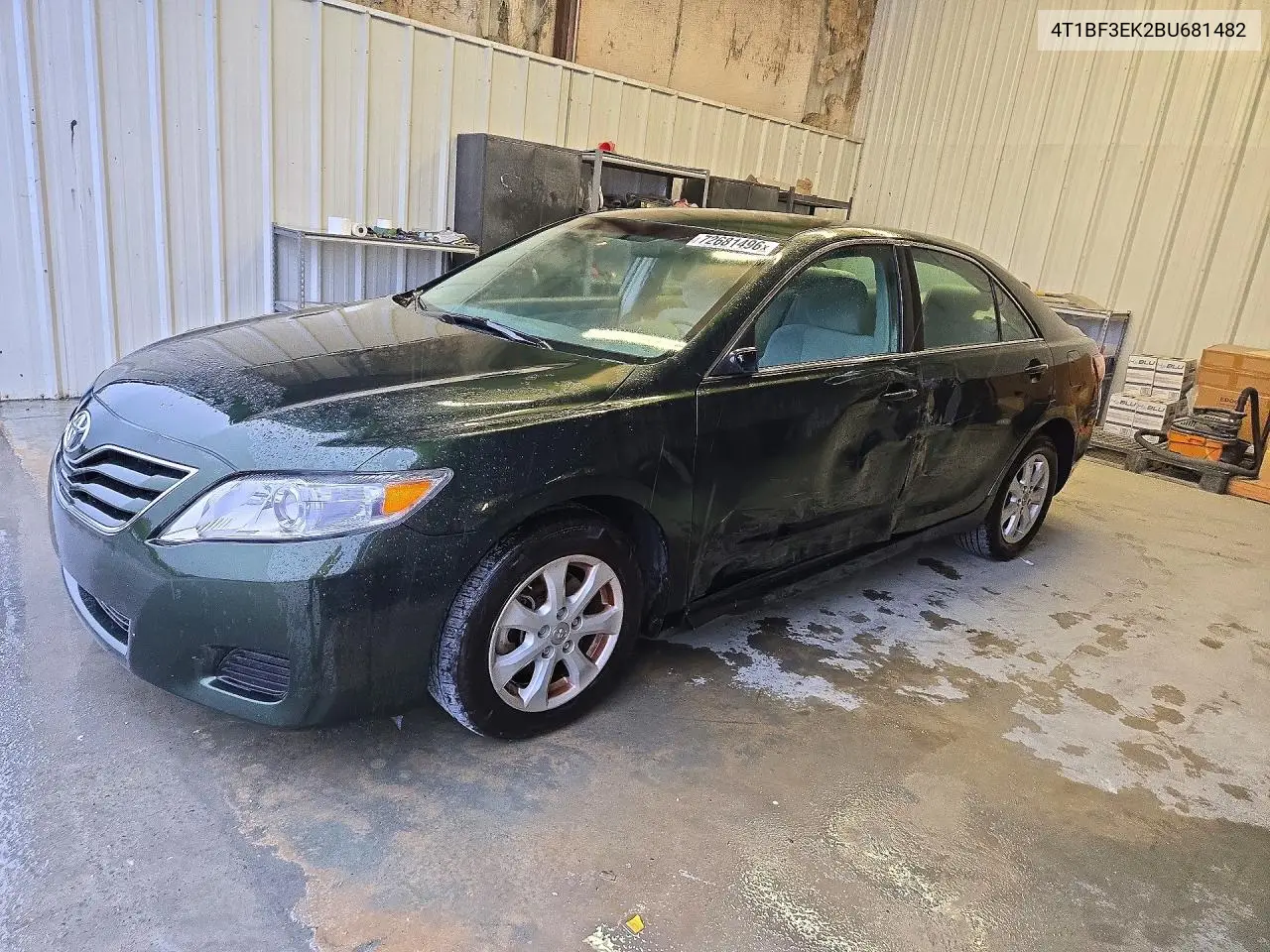 TOYOTA CAMRY 2011, VIN 4T1BF3EK2BU681482