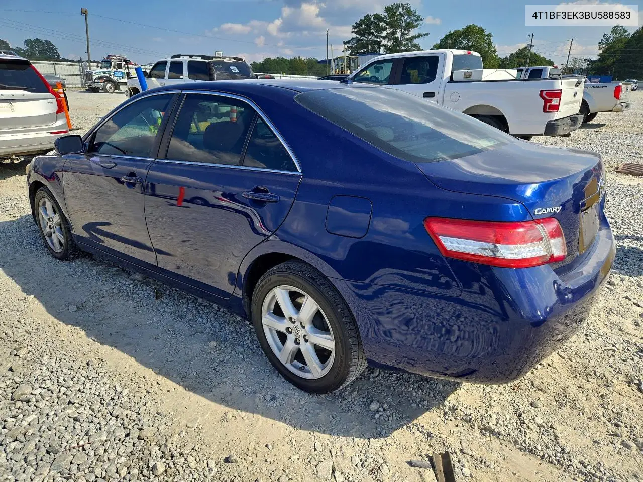 2011 TOYOTA CAMRY VIN 4T1BF3EK3BU588583 — фото 2