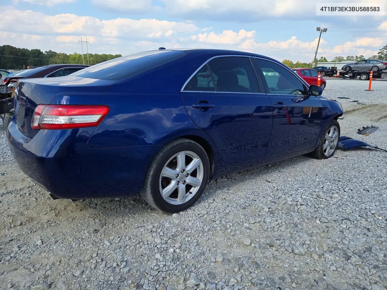 2011 TOYOTA CAMRY VIN 4T1BF3EK3BU588583 — фото 3