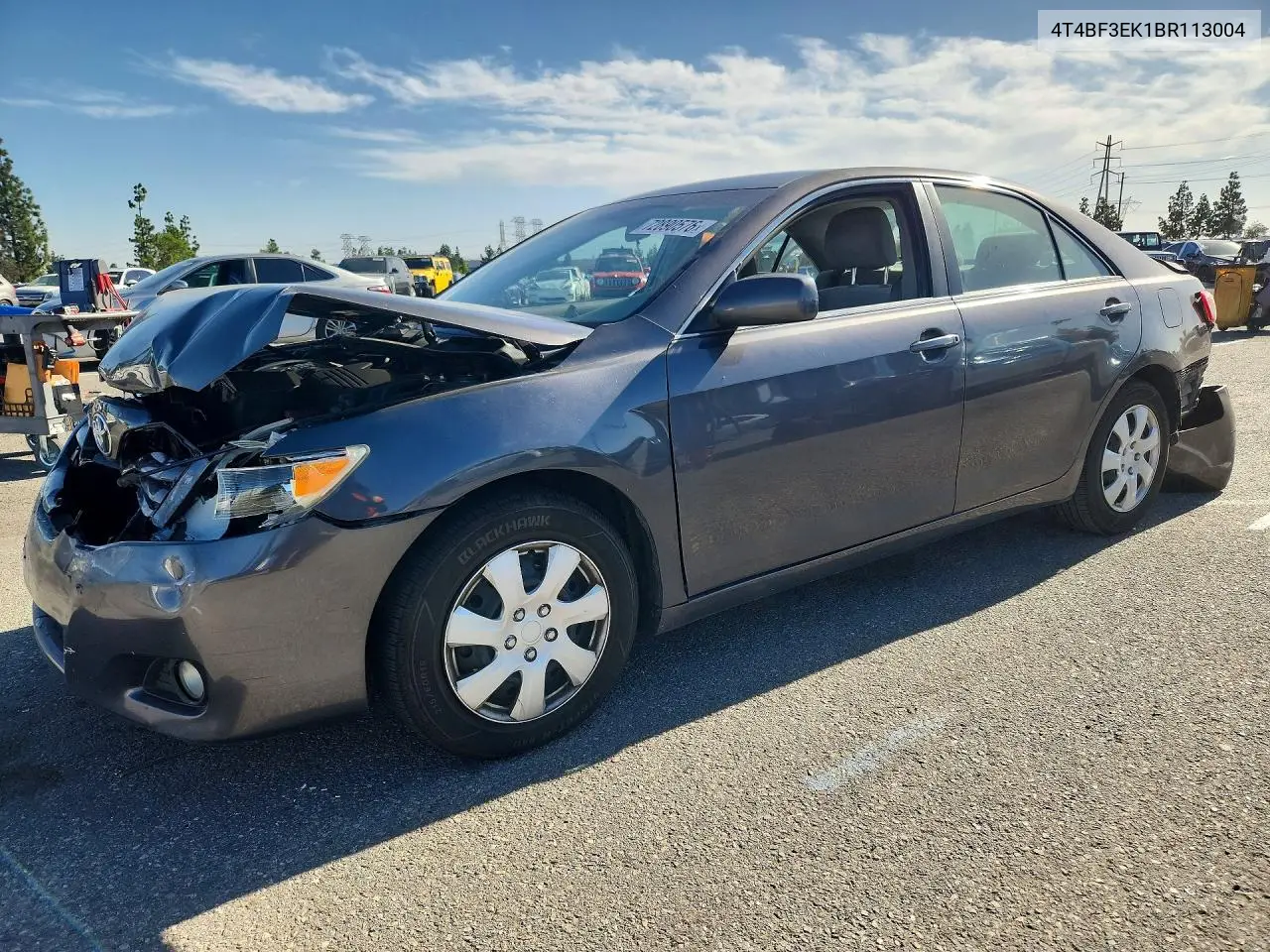 TOYOTA CAMRY 2011, VIN 4T4BF3EK1BR113004