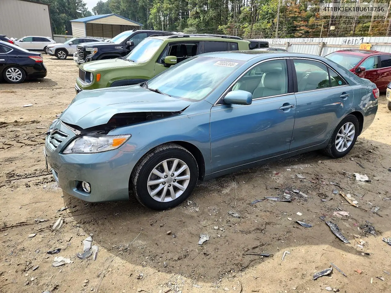 TOYOTA CAMRY 2011, VIN 4T1BK3EK1BU618756