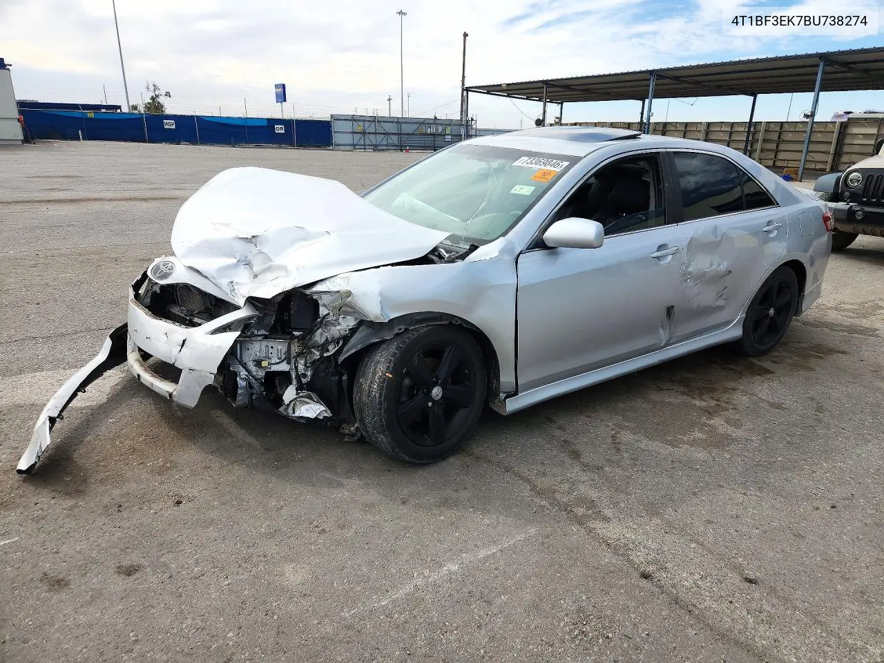 TOYOTA CAMRY 2011, VIN 4T1BF3EK7BU738274