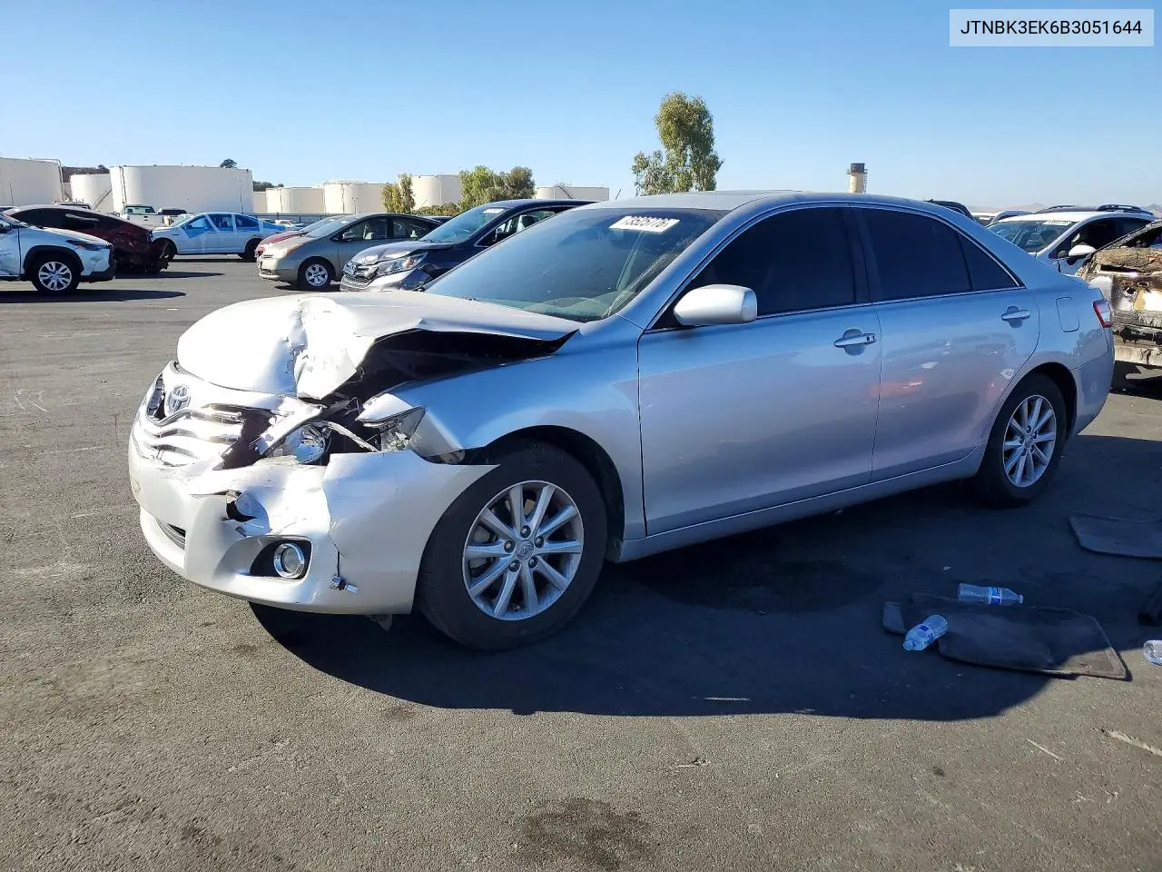 TOYOTA CAMRY 2011, VIN JTNBK3EK6B3051644