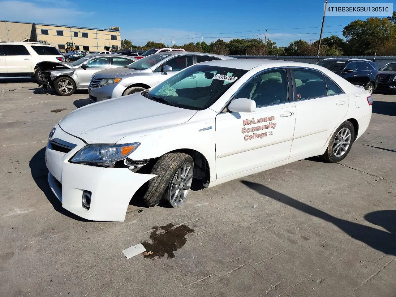 TOYOTA CAMRY 2011, VIN 4T1BB3EK5BU130510