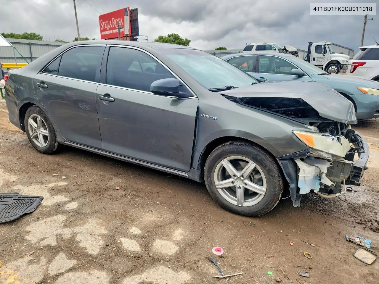 2012 TOYOTA CAMRY VIN 4T1BD1FK0CU011018 — фото 4