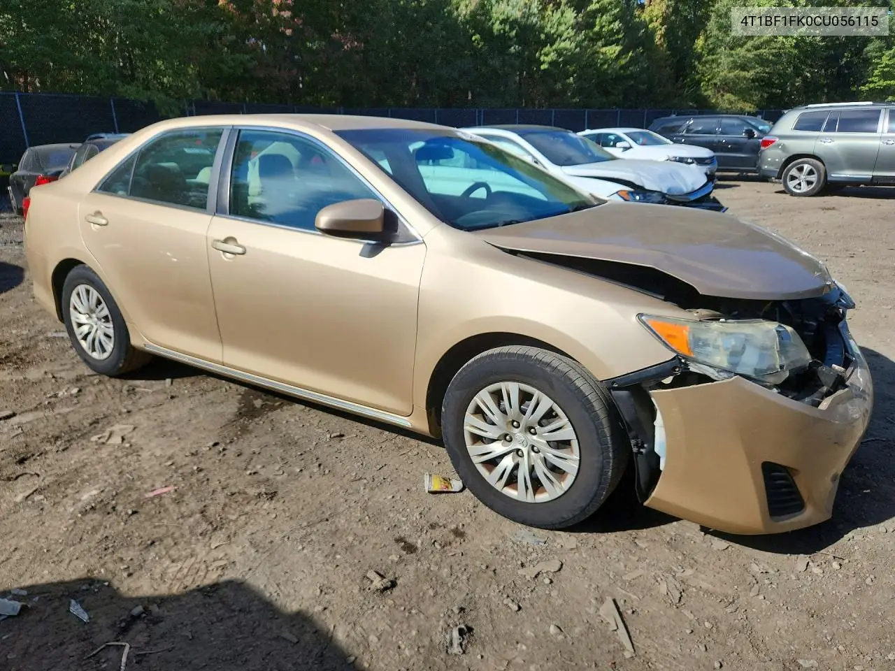 2012 TOYOTA CAMRY VIN 4T1BF1FK0CU056115 — фото 4