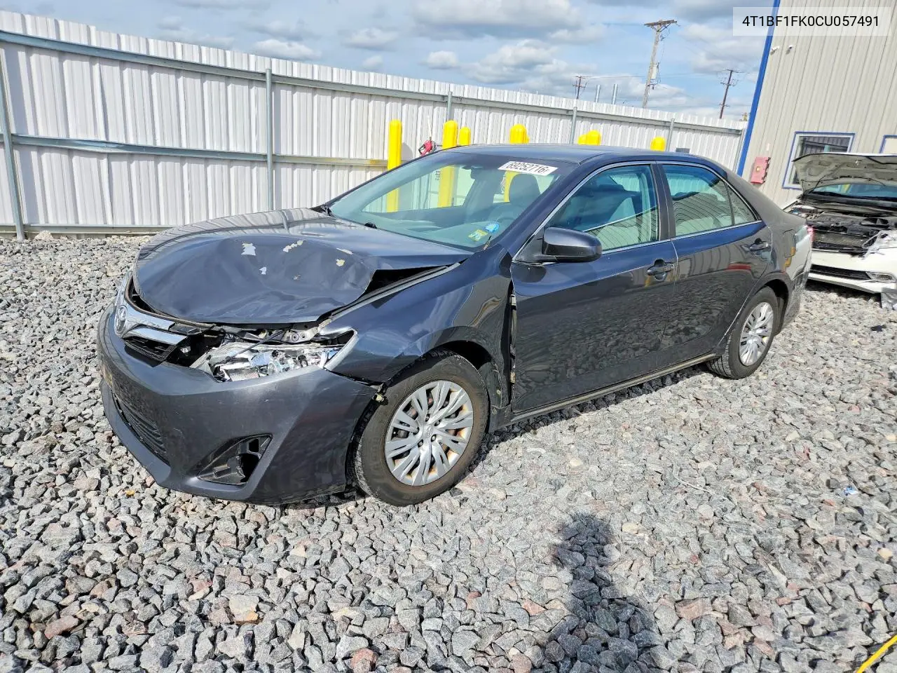 TOYOTA CAMRY 2012, VIN 4T1BF1FK0CU057491