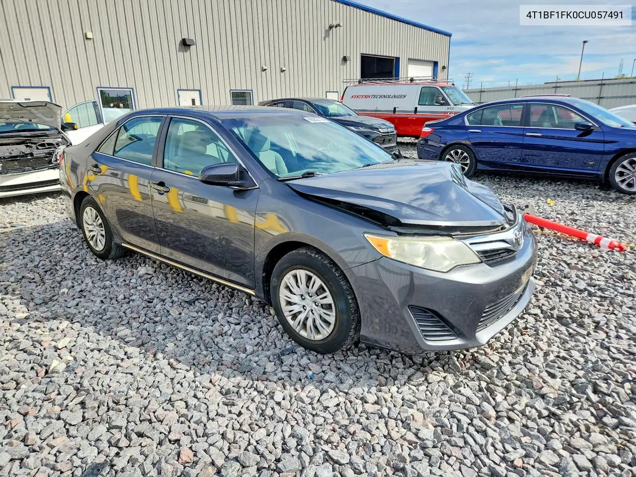 2012 TOYOTA CAMRY VIN 4T1BF1FK0CU057491 — фото 4