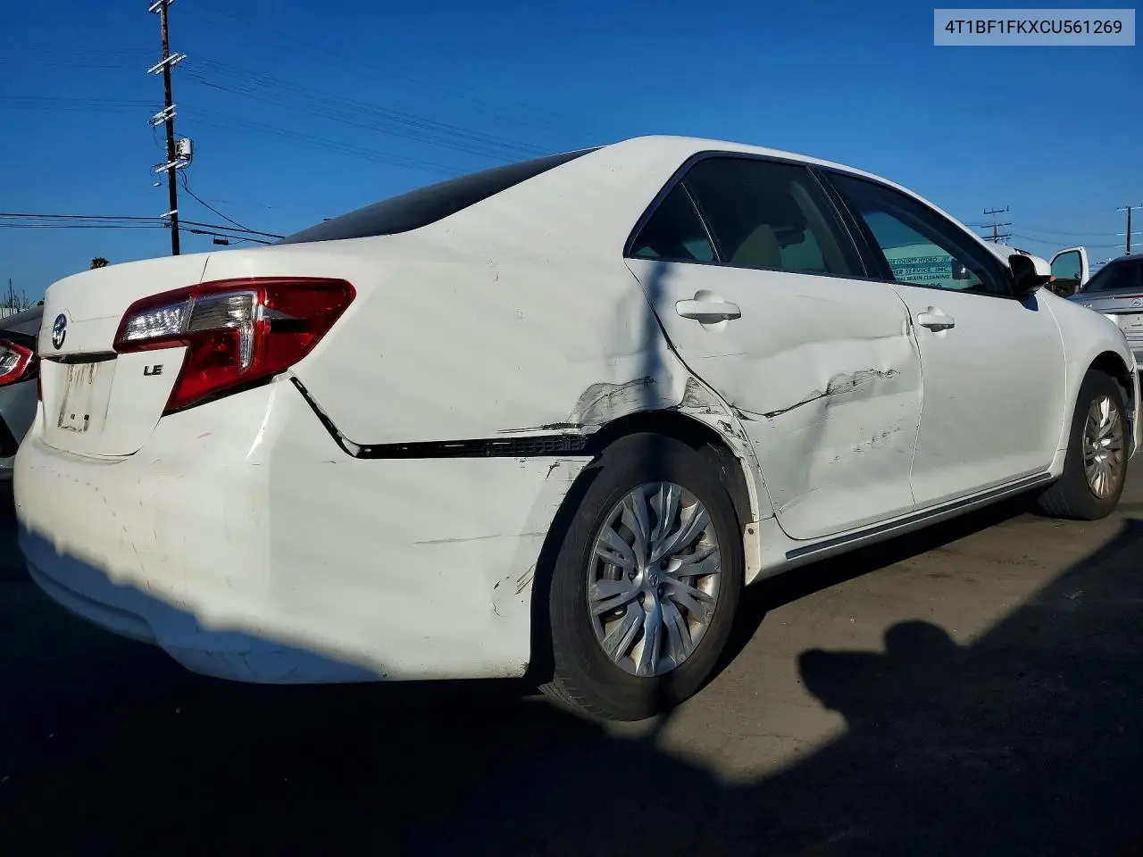 2012 TOYOTA CAMRY VIN 4T1BF1FKXCU561269 — фото 3