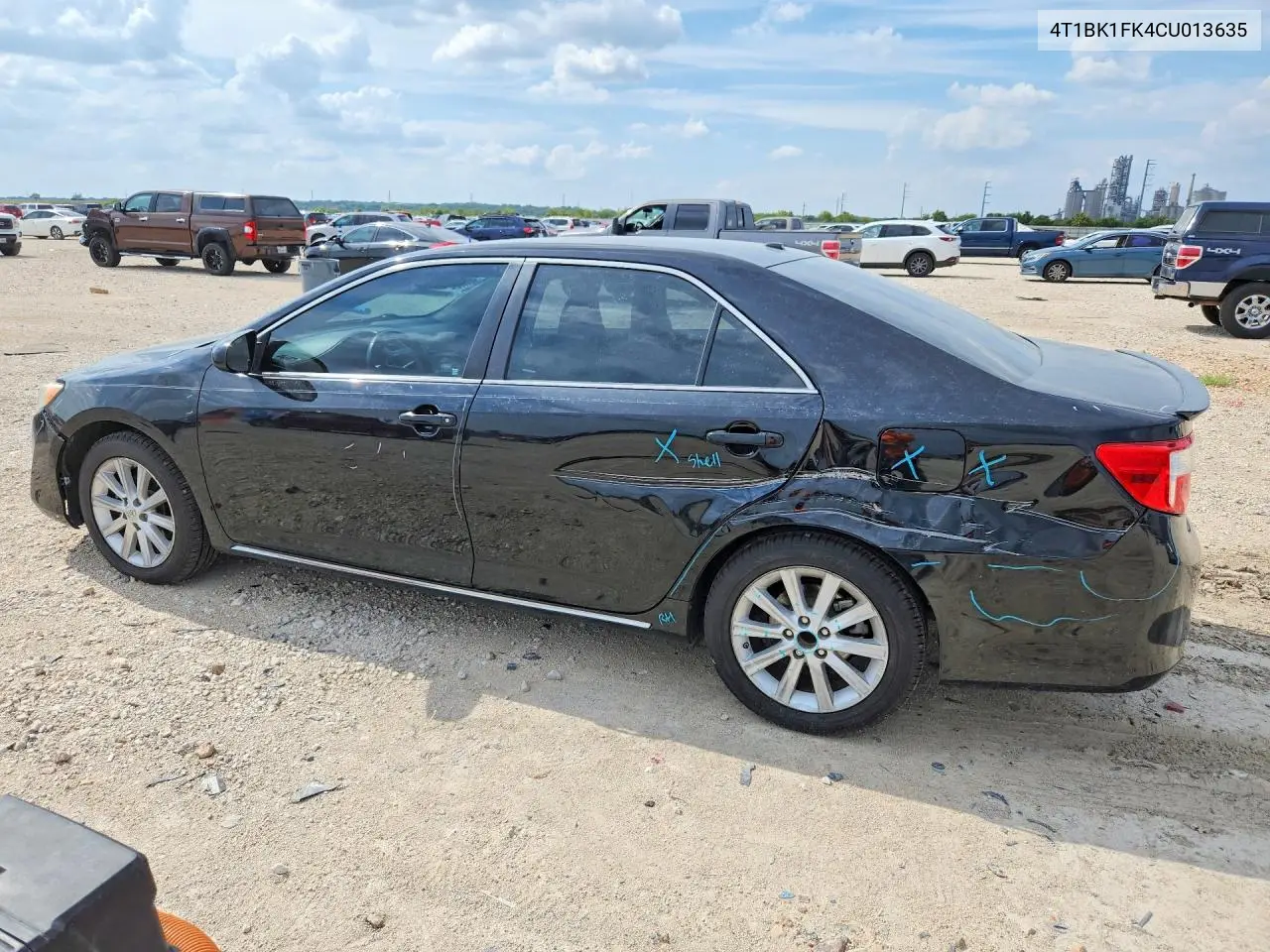 2012 TOYOTA CAMRY VIN 4T1BK1FK4CU013635 — фото 2