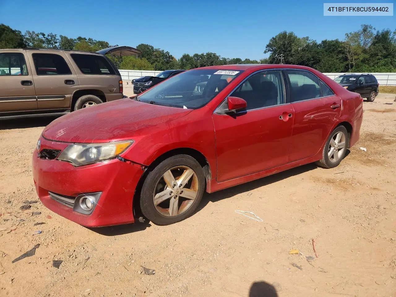 TOYOTA CAMRY 2012, VIN 4T1BF1FK8CU594402
