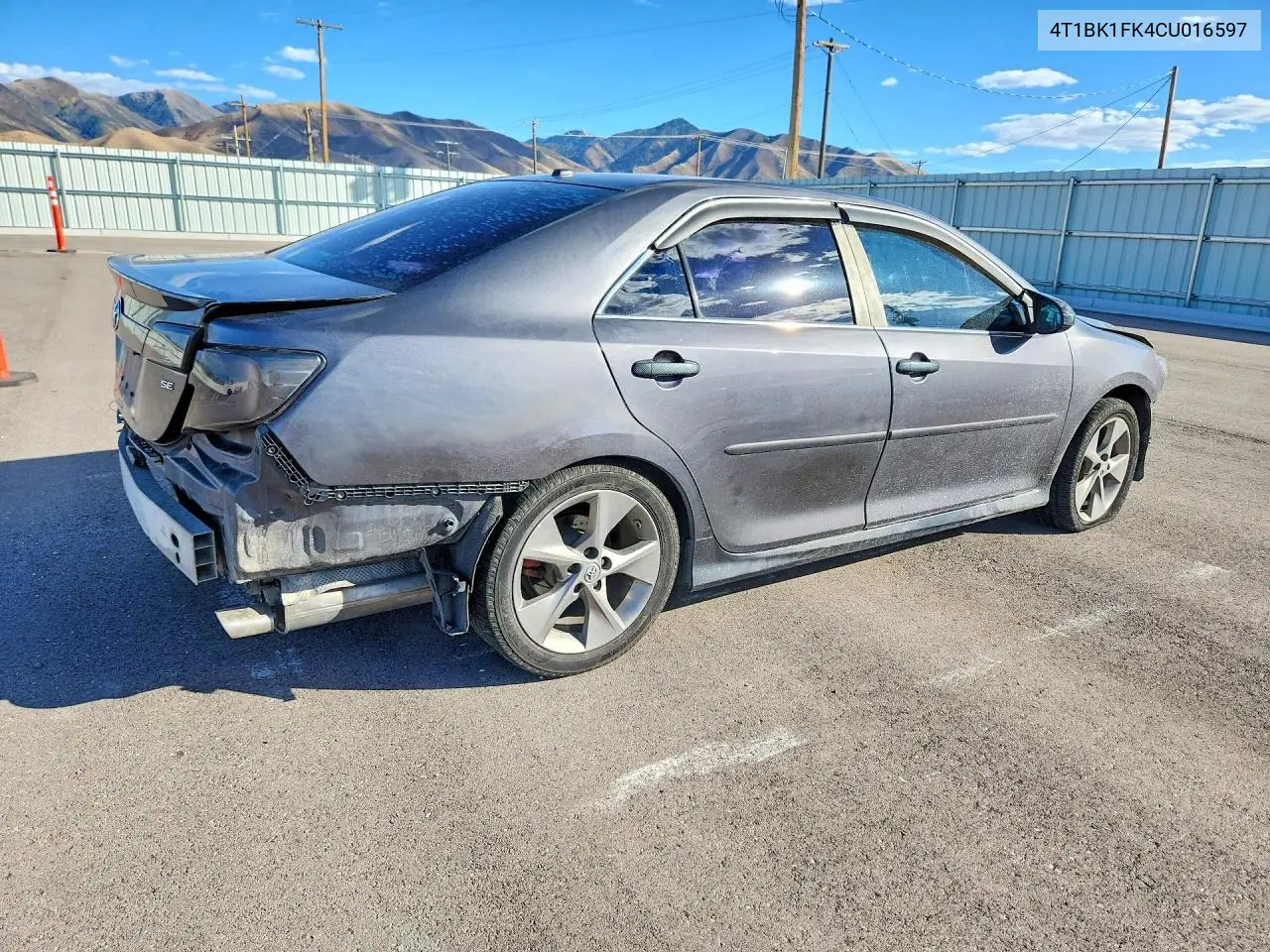 2012 TOYOTA CAMRY VIN 4T1BK1FK4CU016597 — фото 3