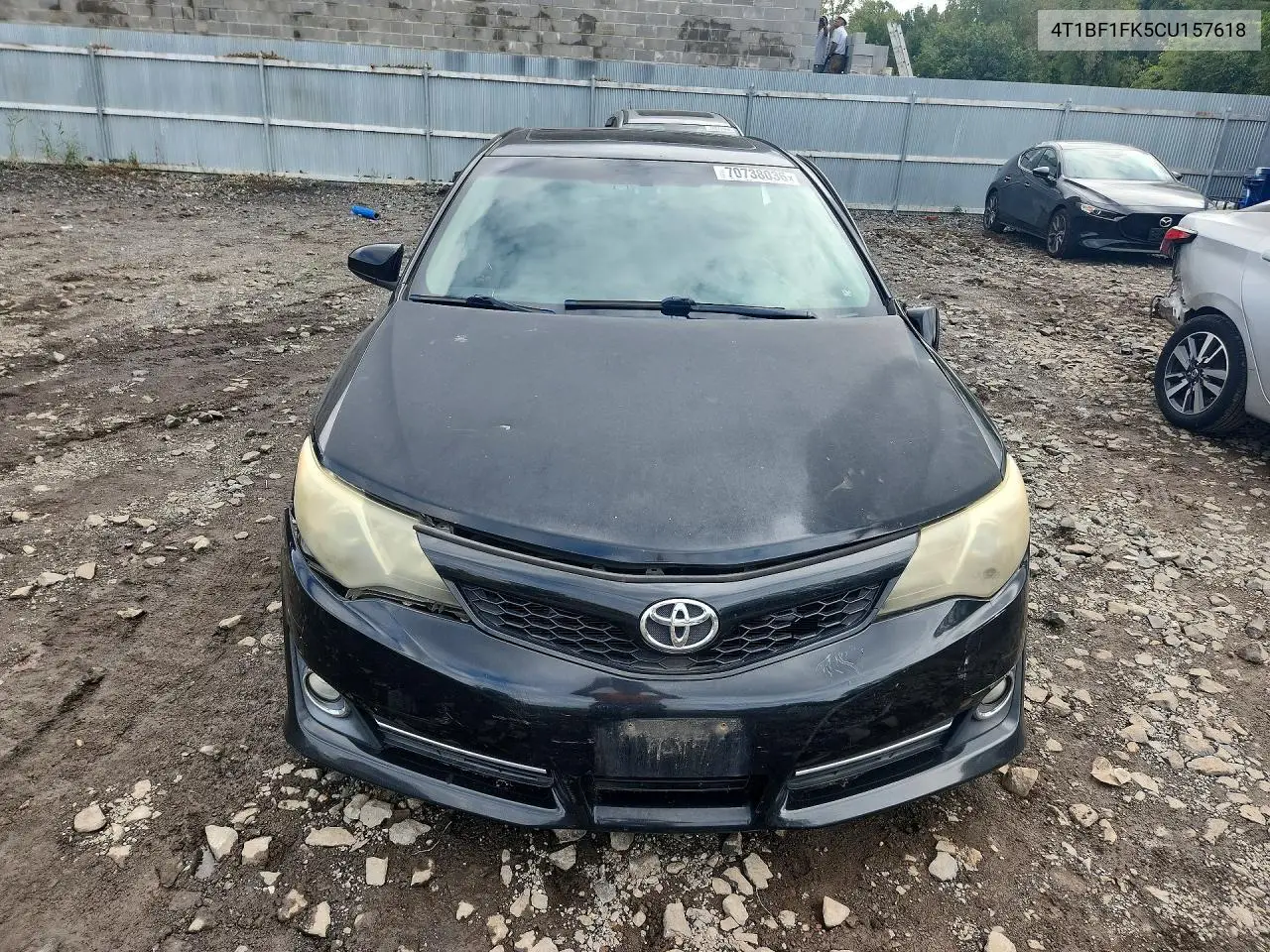 2012 TOYOTA CAMRY VIN 4T1BF1FK5CU157618 — фото 5