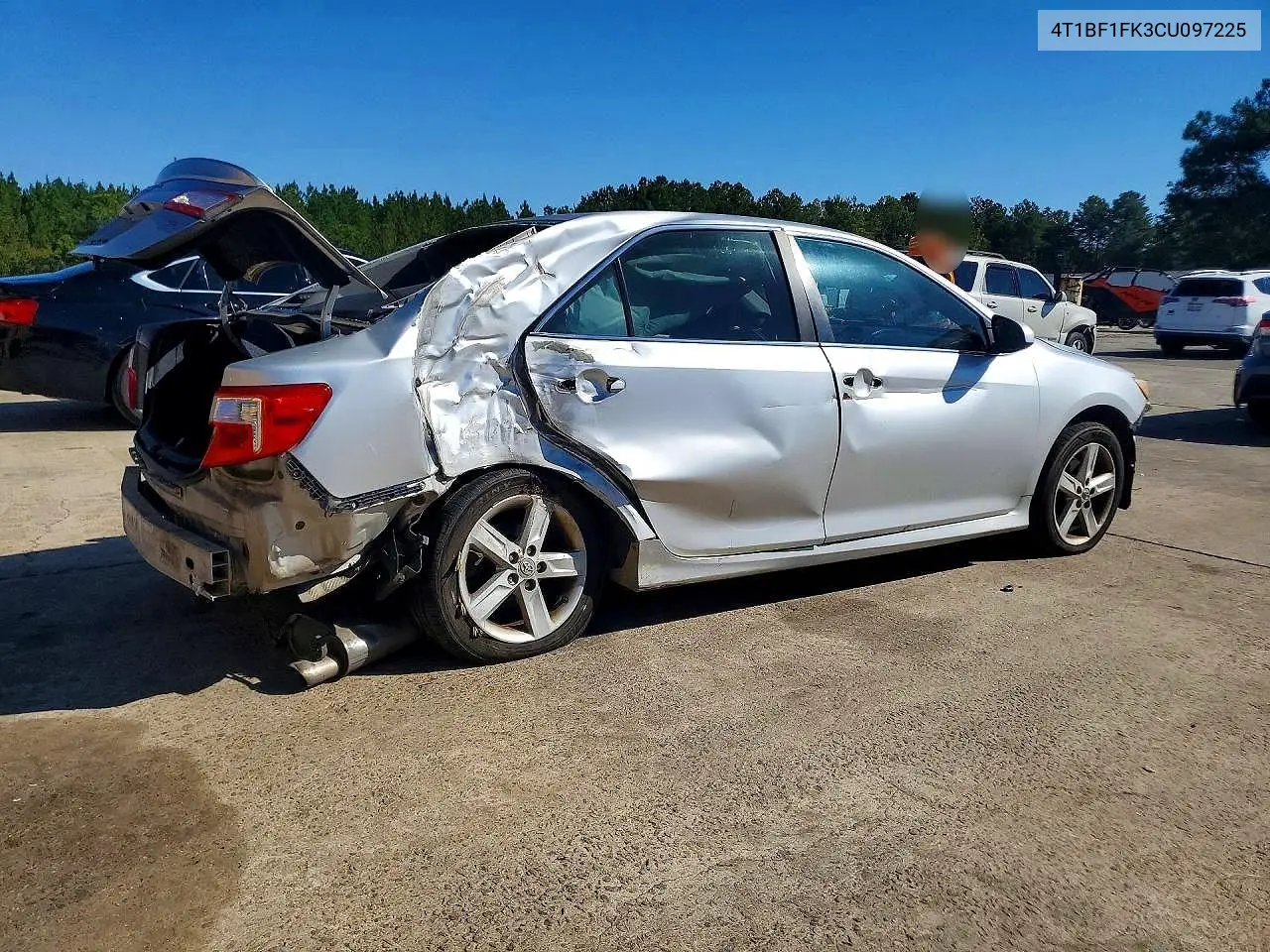 2012 TOYOTA CAMRY VIN 4T1BF1FK3CU097225 — фото 3