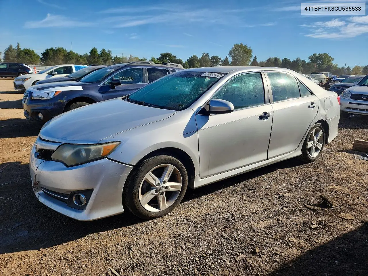 TOYOTA CAMRY 2012, VIN 4T1BF1FK8CU536533