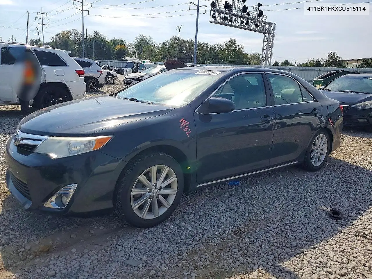 TOYOTA CAMRY 2012, VIN 4T1BK1FKXCU515114