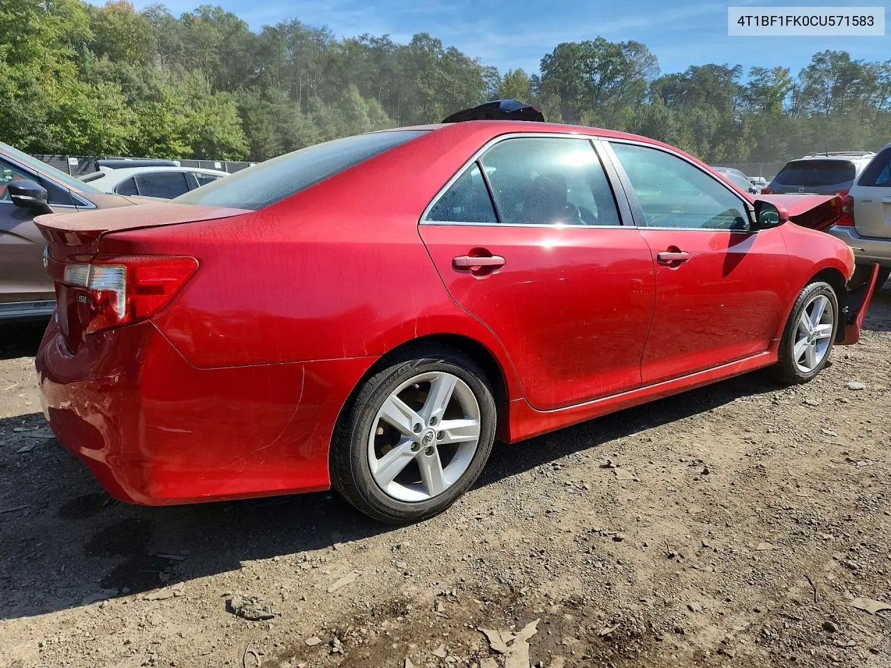 2012 TOYOTA CAMRY VIN 4T1BF1FK0CU571583 — фото 3