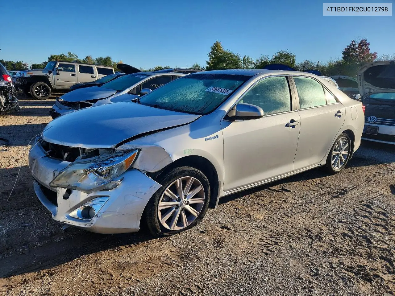 TOYOTA CAMRY 2012, VIN 4T1BD1FK2CU012798