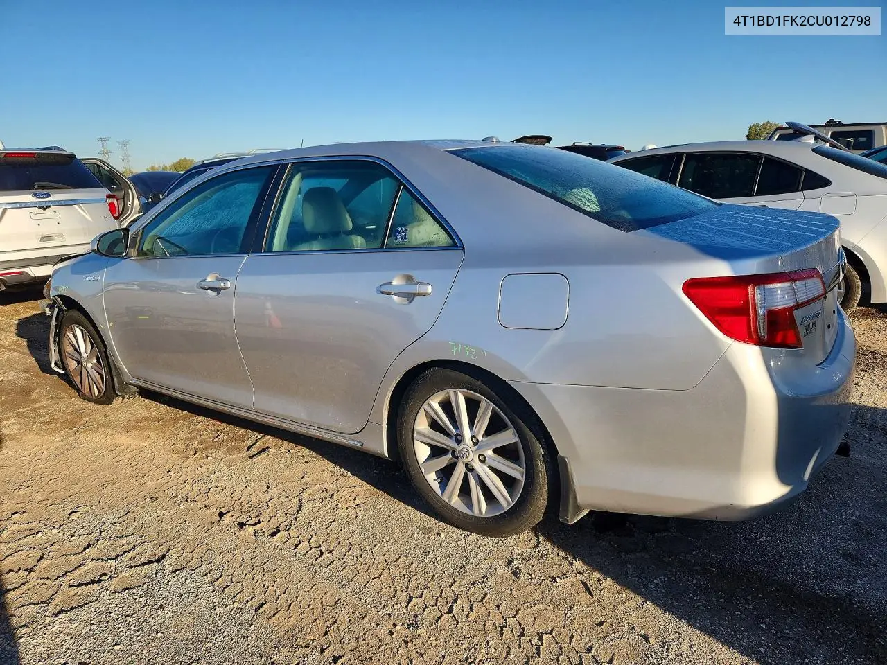 2012 TOYOTA CAMRY VIN 4T1BD1FK2CU012798 — фото 2