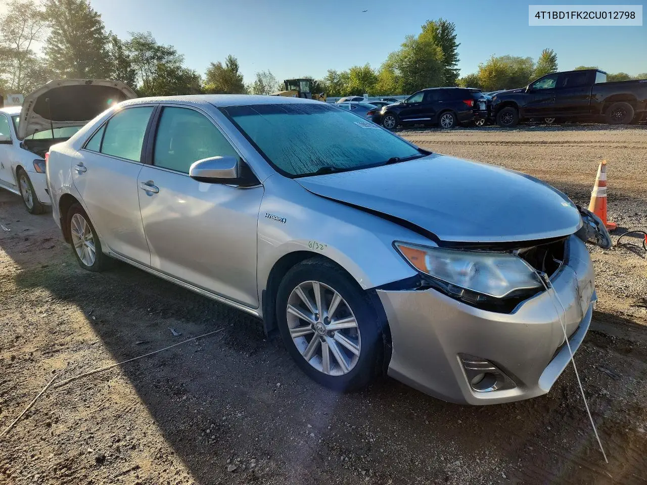 2012 TOYOTA CAMRY VIN 4T1BD1FK2CU012798 — фото 4